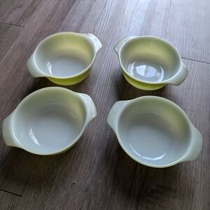 Four Fire King Minj Casserole Dishes Vintage